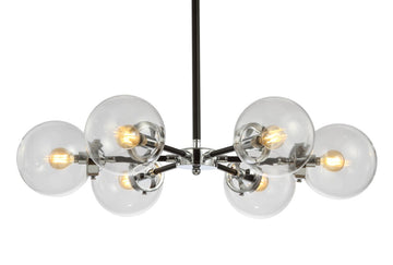 Caleb 28" Brass Cluster Pendant - JONATHAN Y